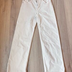 American Eagle Cream Stretch Jeans